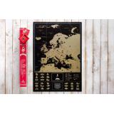 Скретч карта Европы My Map Europe edition ENG в наборе для любимого человека In Love