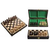 Шахматы 3134 PEARL Small коричневые 29x14x5см (король-65мм)