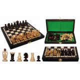 Шахматы 3113 SMALL KINGS, коричневые 28,5x14x4,5см (король-60мм)