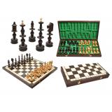 Шахматы 3120 OLD POLISH , коричневые 55,5x28x6см (король-140мм)