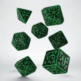 Набор кубиков Forest 3D Green & black Dice Set
