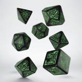 Набір кубиків Call of Cthulhu 7th Edition Black &amp; green Dice Set