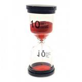 Часы песочные (10 минут) красный песок (10х4,5х4,5 см) 30777E