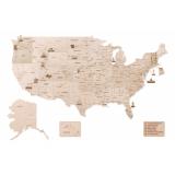 Карта США 1325*800 mm