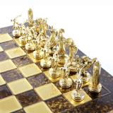 Шахматы "Manopoulos", "Дискобол", латунь, цвет коричневый, размер 54х54 см, вес 9,8 кг.