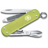 Классический нож-брелок Swiss Army Knife, Classic SD Alox Colors, 58 mm, Lime Twist, Gift Box