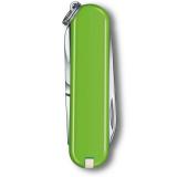 Нож-брелок Victorinox Classic SD Colors, Smashed Avocado, Gift Box (0.6223.43G) 7 функций, 58 мм, цвет светло-зелёный