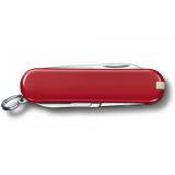 Нож-брелок Victorinox Classic SD Colors, Style Icon, Gift Box (0.6223.G) 7 функций, 58 мм, красный