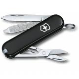 Компактный швейцарский нож-брелок CLASSIC SD 58мм/2 слоя/7 функций/черные накладки/ножницы (блистер) Victorinox Швейцария