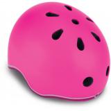 Шлем защитный детский GLOBBER EVO LIGHTS, розовый, с фонариком, 45-51см (XXS/XS)