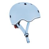 Шлем защитный детский GLOBBER GO UP LIGHTS, пастельний синий, с фонариком, 45-51см (XXS/XS)