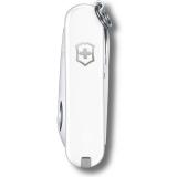 Нож-брелок Victorinox Classic SD Colors, Falling Snow, Gift Box (0.6223.7G) 7 функций, 58 мм, белый