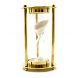 Часы песочные бронза (8,5х5х5 см)(Brass & Glass Sandtimer 3.5