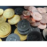 Set of 50 Metal Industrial Coins (Набор металлических монет для настольных игр 50 шт.)