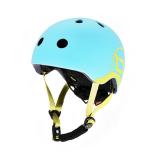 Шлем защитный детский Scoot and Ride, голубика, с фонариком, 45-51см (XXS/XS)