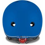 Шлем защитный детский GLOBBER EVO LIGHTS, синий, с фонариком, 45-51см (XXS/XS)