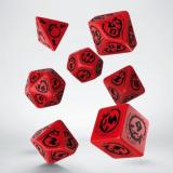 Набор кубиков Dragons Red & black Dice Set