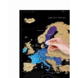 Скретч карта Европы Travel Map® Black Europe