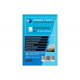 Протекторы для карт Games7Days (45 х 68 мм, Mini Euro, 50 шт.) (PREMIUM)