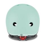 Шлем защитный детский GLOBBER GO UP LIGHTS, пастельний зеленый, с фонариком, 45-51см (XXS/XS)