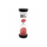 Часы песочные 20 мин красный песок (14х4,5х4,5 см) 32236D