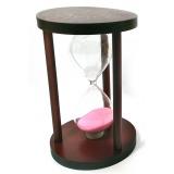 Часы песочные 10 мин розовый песок(14,5х9х9 см) 10-010 32071A