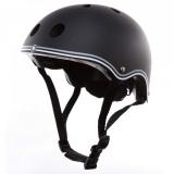 Шлем защитный детский GLOBBER, черный, с фонариком, 48-53см (XS/S)