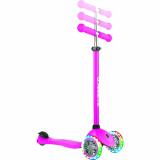 Самокат GLOBBER серии PRIMO LIGHTS, розовый, колеса с подсветкой, до 50кг, 3+, 3 колеса