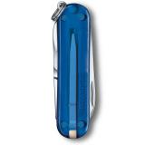 Нож-брелок Victorinox Classic SD Transparent Colors Deep Ocean (0.6223.T2G) 7 функций, 58 мм, Gift Box
