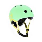 Шлем защитный детский Scoot and Ride, киви, с фонариком, 45-51см (XXS/XS)