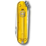 Нож-брелок Victorinox Classic SD Transparent Colors, Tuscan Sun (0.6223.T81G) 7 функций, 58 мм, Gift Box