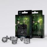 Набор кубиков Elvish Translucent & black Dice Set