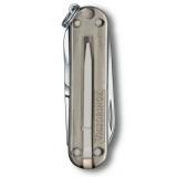 Нож-брелок Victorinox Classic SD Transparent Colors, Mystical Morning (0.6223.T31G) 7 функций, 58 мм, Gift Box