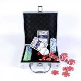 Покерный набор в алюминиевом кейсе 100 фишек, без номинала, 11,5гр.
