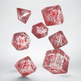 Набор кубиков Elvish Translucent & red Dice Set
