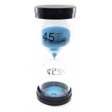 Часы песочные 45 мин синий песок (13х5,5х5,5 см)