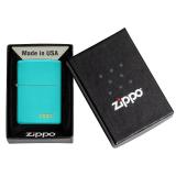 Зажигалка Zippo 49454 Flat Turquoise Zippo Lasered (49454ZL)