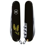 Складной нож Victorinox SPARTAN UKRAINE Колоски пшеницы желт. 1.3603.3_T1330u