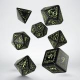 Набор кубиков Elvish Black & glow-in-the-dark Dice Set