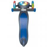 Самокат GLOBBER серии ELITE синий, колеса и панель с подсветкой, до 50кг, 3+, 3 колеса