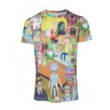 Официальная футболка Rick & Morty - Printed Allover Mens T-shirt — L