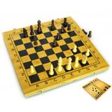 Нарды+шахматы из бамбука (35х17х4,5 см)(B3517)