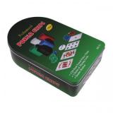 Набір покерний на 120 фішок в олов'яній коробці, номінал 1-100, 4гр. (арт. TC04120)