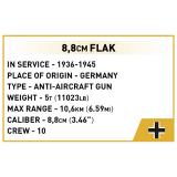 Конструктор COBI Company of Heroes 3 Зенитная пушка FlaK 88-мм, 225 деталей