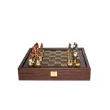 Шахматы ручной работы Manopoulos Самураи 26 см SKK27BRO