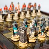 Шахматы ручной работы Manopoulos Самураи 26 см SKK27BRO
