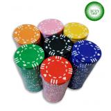 Покерный набор из глиняных фишек ECO Strip - 200