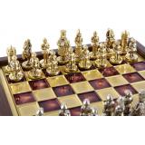 Шахматы Manopoulos Византийская империя в деревянном футляре 20 х 20 см (SK1RED)