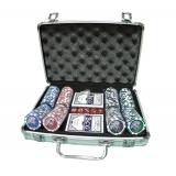 Покерный набор в алюминиевом кейсе на 200 фишек, с номиналом 1-100, 11,5гр. (арт. CG11200)