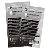 Протекторы для карт Games7Days (61 х 112 мм, French Tarot, 50 шт.) (PREMIUM)